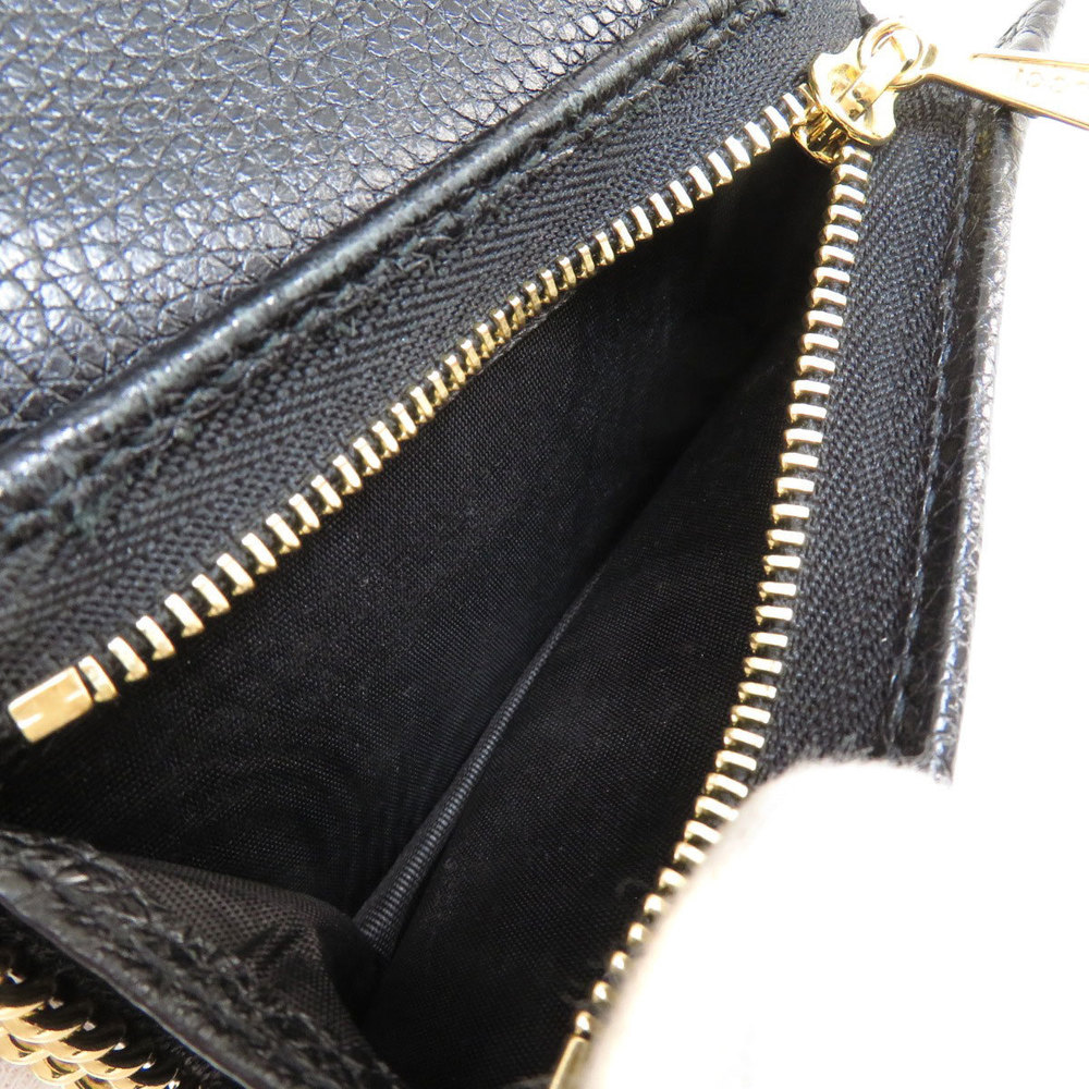 Gucci Zumi Bifold Wallet Chain Coin Purse Leather - Picture 7 of 9